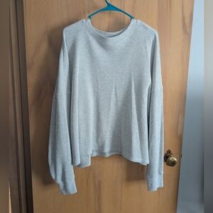 L/XL Oversized Waffle Knit Top